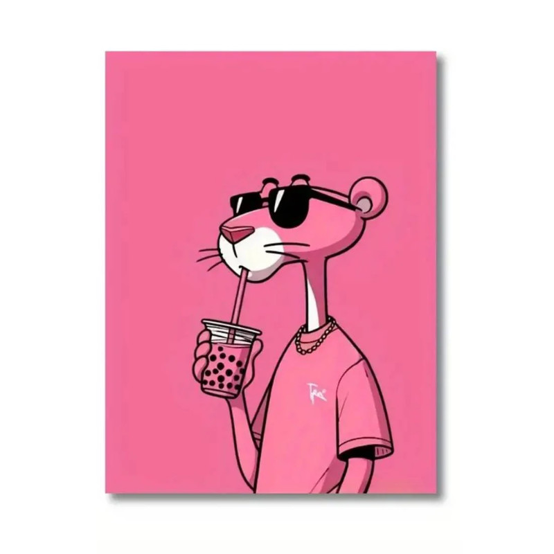 Pink Panther Wall Art Poster (50x70cm) - 1 Piece - ملصقr